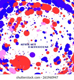 Abstract colorful frame of circles, vector art Illustration