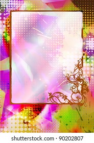 Abstract colorful frame. EPS10