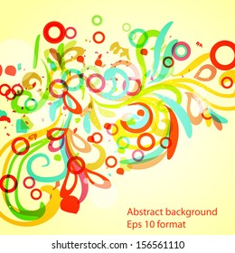 abstract colorful frame eps10 vector
