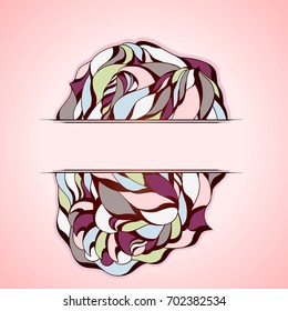 Abstract colorful frame. Illustration 10 version