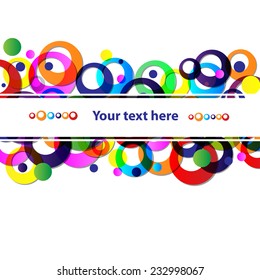 abstract colorful frame for your text