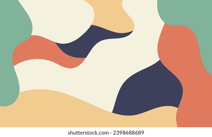 Abstract colorful free form shape geometric background. Fluid wallpaper design illustration. For banners, fliers, copy space, digital, decoration, backdrop, web, ad, cover