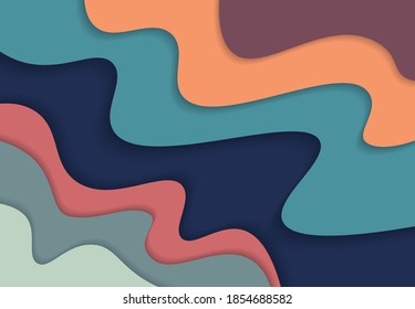 Abstract colorful free style shape pattern artwork design background. Decorate for ad, poster, artwork, template design, print. illustration vector eps10