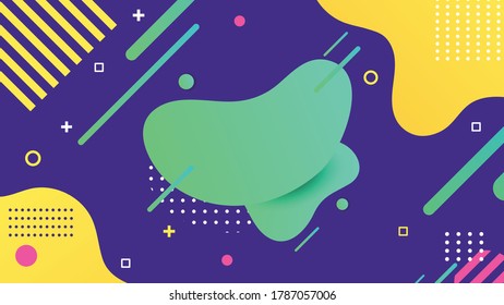 Abstract colorful fun background. background modern suitable for landing page, website and cover page. vector