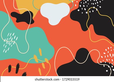 Resumen del colorido fondo divertido. retro de fondo adecuado para página de aterrizaje, sitio web y portada. vector