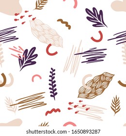Abstract colorful and fun seamless pattern