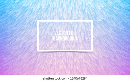 Abstract Colorful Furry Background, Imitation Synthetic Fur. Vector Texture