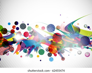 Abstract colorful futuristic design. Vector illustration.