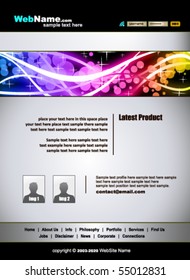 Abstract Colorful Futuristic Web Site template