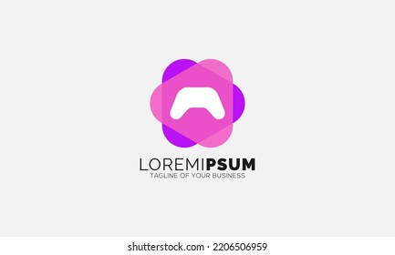 Abstract Colorful Game Logo Vector Template