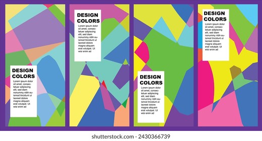 Abstract colorful geomatric background for professional