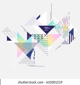 Abstract colorful geometric background 