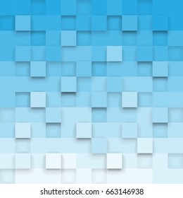 Abstract colorful geometric background with 3d cubes. Vector illustration.