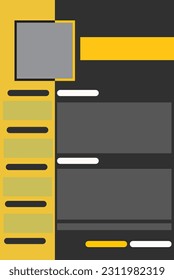 Abstract colorful geometric background. A4 vertical beautiful retro brochure. Cover design in flat style. Business template collection. Design poster, catalog, notebook, cover. Vector illustration.