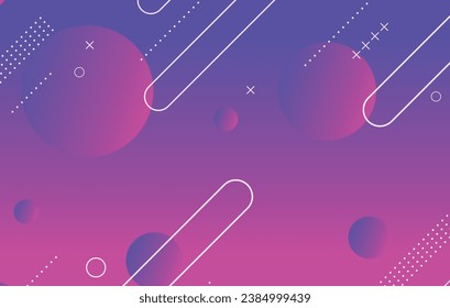 Abstract colorful geometric background. Blue and magenta elements with gradient. Dynamic shapes composition.