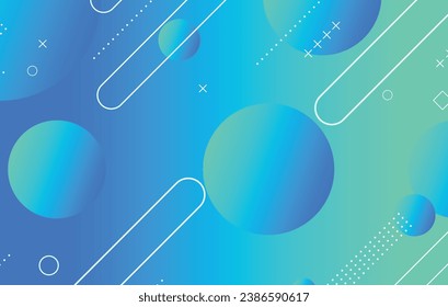 Abstract colorful geometric background. Blue elements with gradient. Dynamic shapes composition.
