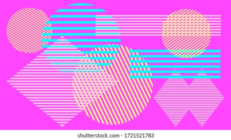Abstract colorful geometric  background, bright colors, page layout, template for cover.