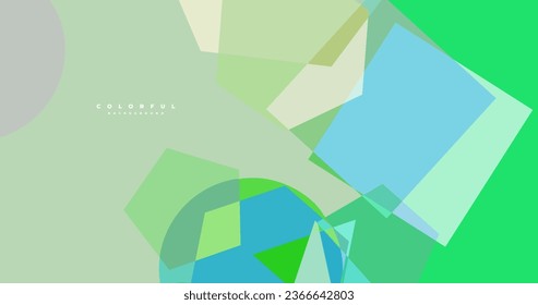 abstract colorful geometric background for business header