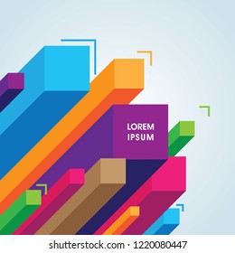 Abstract colorful geometric background. Can be used for wallpaper, template, poster, backdrop, book cover, brochure, leaflet, flyer