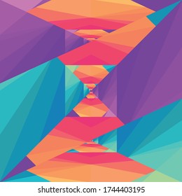 Abstract colorful geometric background, can be used for wallpaper, template, poster, backdrop, brochure, leaflet, flyer, vector illustration template