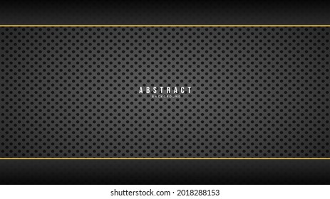 Resumen Fondo geométrico colorido ,Fondo de patrón de círculo con guarnecido dorado y borde negro, Diseño de fondo moderno para diseño de presentación , ilustración Vector EPS 10
