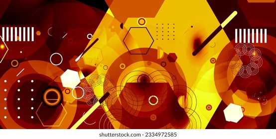 Abstract colorful  geometric background. Covers with design elements  abstract design. Beautiful geometric background for your design