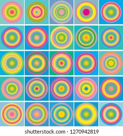 abstract colorful geometric background. creative colorful gradients with circles pattern background. vector illustration