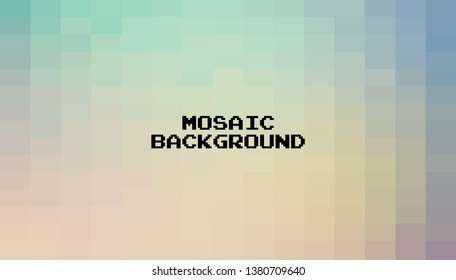 Abstract Colorful geometric Background, Creative Design Templates. Pixel art Grid Mosaic, 8 bit vector background.