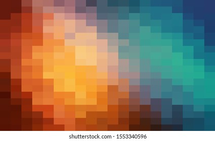 Abstract Colorful geometric Background, Creative Design Templates. Pixel art Grid Mosaic, 8 bit vector background.