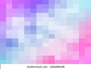 Fondo geométrico abstracto y colorido, Plantillas de diseño creativo. Mosaico de cuadrícula de arte de píxeles, fondo vectorial de 8 bits.