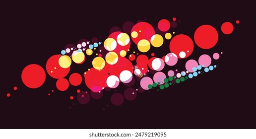 Abstract colorful geometric background design with dynamic shapes