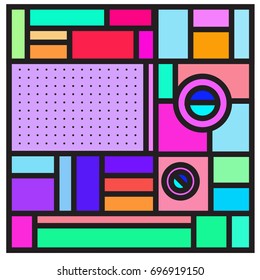 Abstract colorful geometric  background design template. Trendy and colorful pattern design for fabric background and wallpaper. 