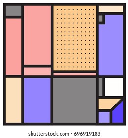 Abstract colorful geometric  background design template. Trendy and colorful pattern design for fabric background and wallpaper. 