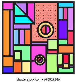 Abstract colorful geometric  background design template. Trendy and colorful pattern design for fabric background and wallpaper. 