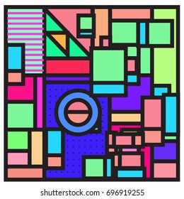 Abstract colorful geometric  background design template. Trendy and colorful pattern design for fabric background and wallpaper. 