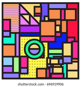 Abstract colorful geometric  background design template. Trendy and colorful pattern design for fabric background and wallpaper. 