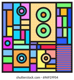 Abstract colorful geometric  background design template. Trendy and colorful pattern design for fabric background and wallpaper. 