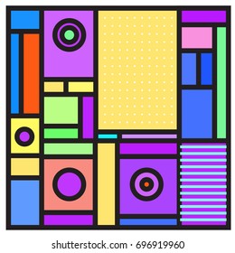 Abstract colorful geometric  background design template. Trendy and colorful pattern design for fabric background and wallpaper. 