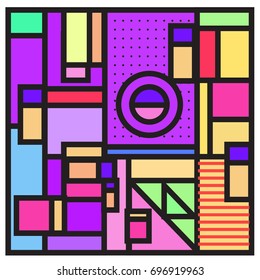 Abstract colorful geometric  background design template. Trendy and colorful pattern design for fabric background and wallpaper. 