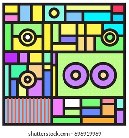 Abstract colorful geometric  background design template. Trendy and colorful pattern design for fabric background and wallpaper. 