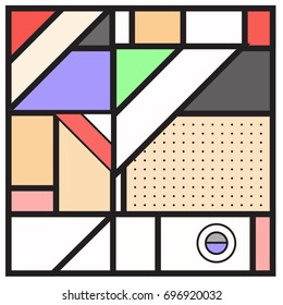 Abstract colorful geometric  background design template. Trendy and colorful pattern design for fabric background and wallpaper. 
