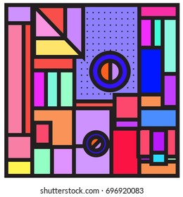 Abstract colorful geometric  background design template. Trendy and colorful pattern design for fabric background and wallpaper. 