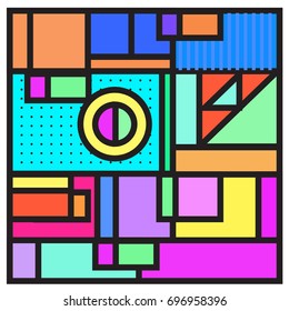 Abstract colorful geometric  background design template. Trendy and colorful pattern design for fabric background and wallpaper. 