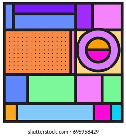 Abstract colorful geometric  background design template. Trendy and colorful pattern design for fabric background and wallpaper. 