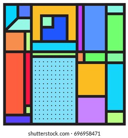 Abstract colorful geometric  background design template. Trendy and colorful pattern design for fabric background and wallpaper. 