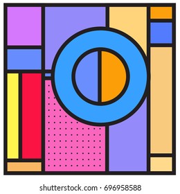 Abstract colorful geometric  background design template. Trendy and colorful pattern design for fabric background and wallpaper. 