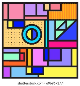 Abstract colorful geometric  background design template. Trendy and colorful pattern design for fabric background and wallpaper. 