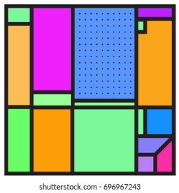 Abstract colorful geometric  background design template. Trendy and colorful pattern design for fabric background and wallpaper. 