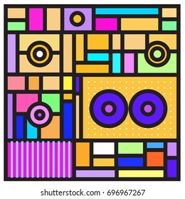 Abstract colorful geometric  background design template. Trendy and colorful pattern design for fabric background and wallpaper. 