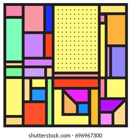 Abstract colorful geometric  background design template. Trendy and colorful pattern design for fabric background and wallpaper. 